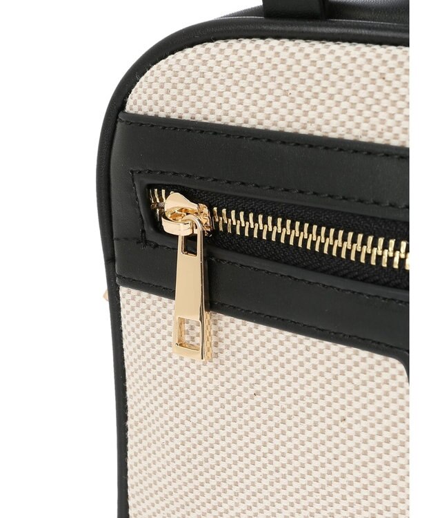 earth music&ecology バンブーテイストハンドルバッグ Beige