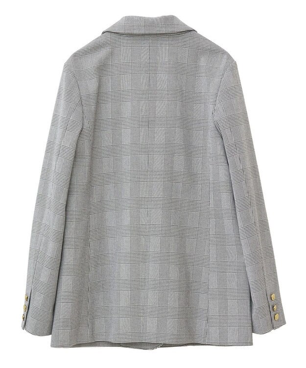 YECCA VECCA 金釦テーラードジャケット Check Ivory