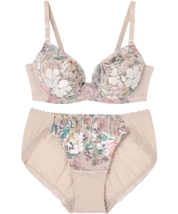 Wing WEB限定　ブラ＆ショーツセット　3/4カップブラ　ウイング／ワコール　CB3710 シナモンブラウン