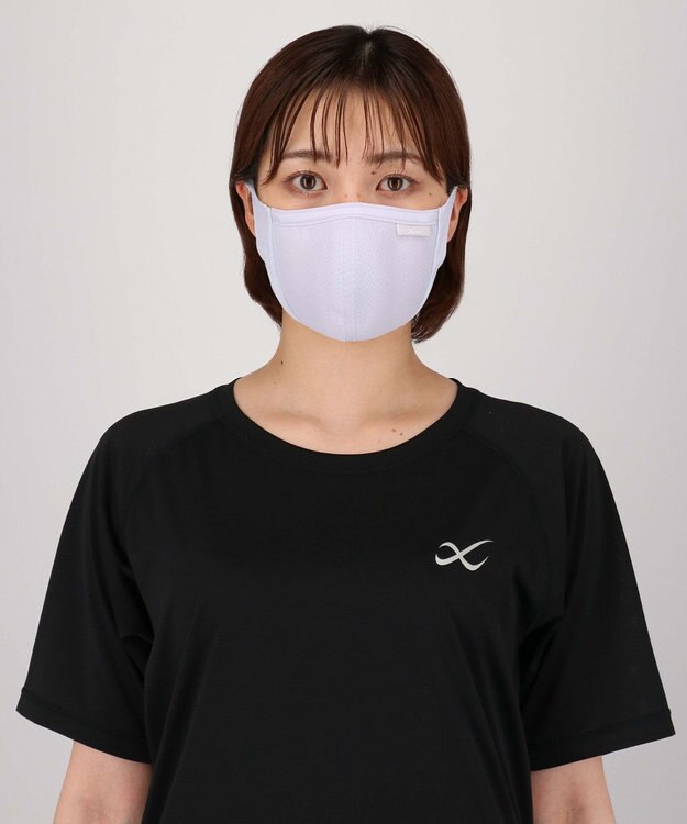 CW-X 【UNISEX】スポーツマスク　息がしやすい３D設計　フィットしやすいノーズワイヤー　メッシュ　/ワコール　HYR701 グレー