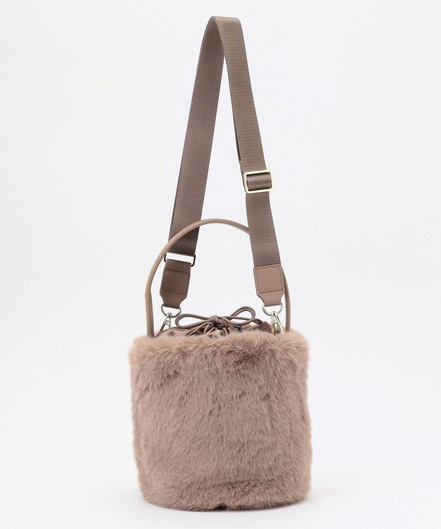 TOCCA 【ショルダー取り外し可能】MILKY TEA FURBAG ファーバッグ ベージュ系