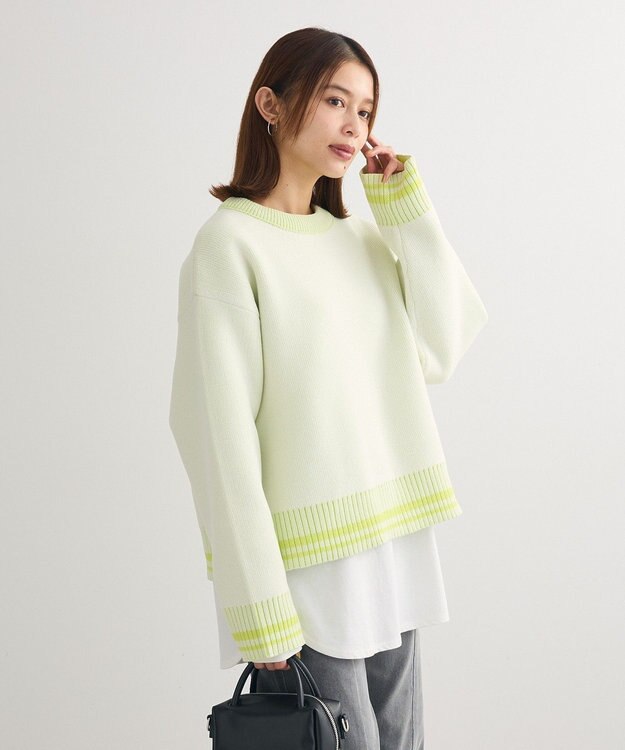 2WAYリバーシブルニットプルオーバー / Green Parks