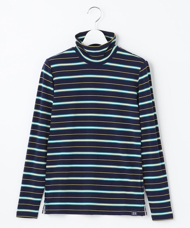 23区GOLF 【WOMEN】エニワイズ ボーダー カットソー ネイビー系1