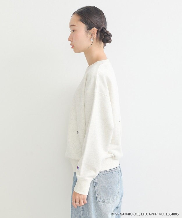 earth music&ecology チャンピオン　ハローキティ×ｅｍａｅ裏毛プルオーハ Oatmeal