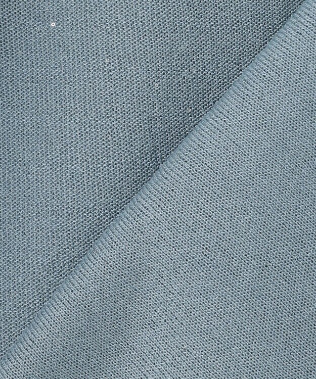 自由区 S 【カタログ掲載】ファインゲージスパングルプルオーバー ニット サックス