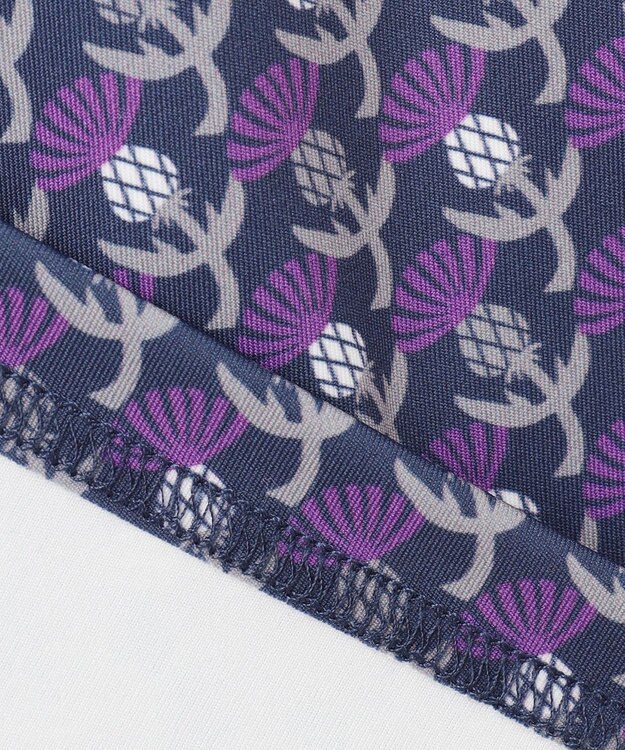 23区GOLF 【MEN】【吸水速乾/UVカット】アザミ小紋柄半袖ポロシャツ パープル系5