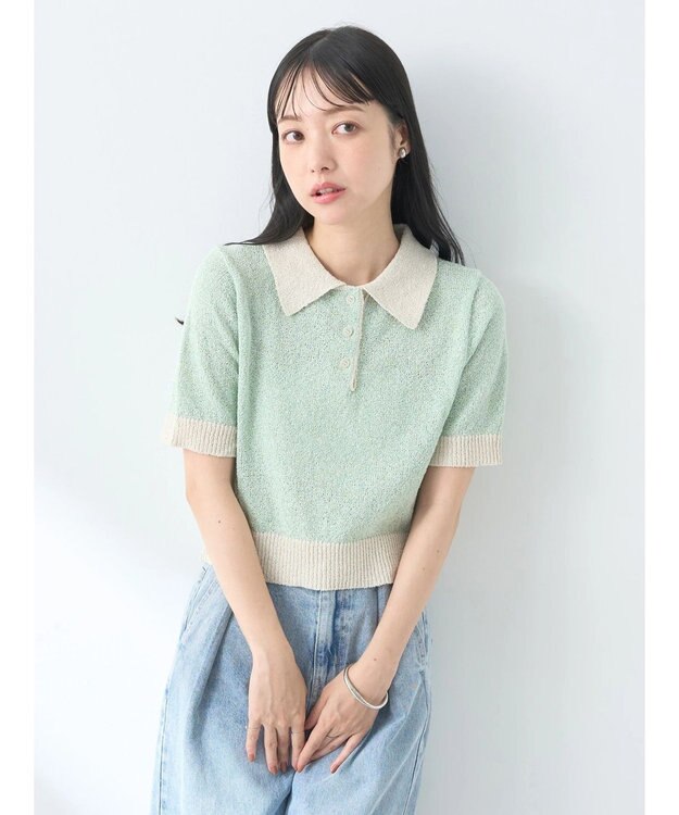 earth music&ecology ループヤーンプルオーバー Mint