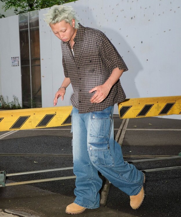 WEGO マルチポケットデニムパンツ デニム中濃加工色