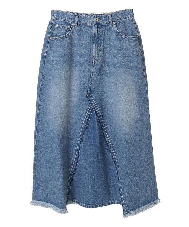 Green Parks ・ＳＵＧＡＲ　ＳＰＯＯＮ　リメイク風デニムスカート Indigo