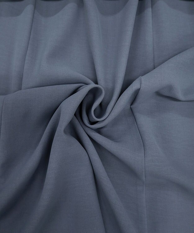 Tiaclasse 【洗える】サイドギャザーワンピース ブルー