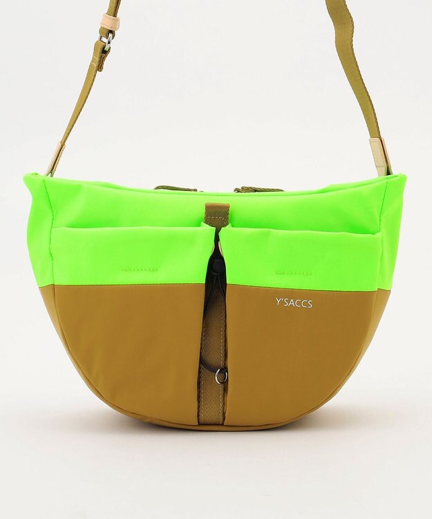 Y'SACCS Y’SACCS×SHIHO　COLONE(コロン）コンビカラーショルダーバッグ グリーン