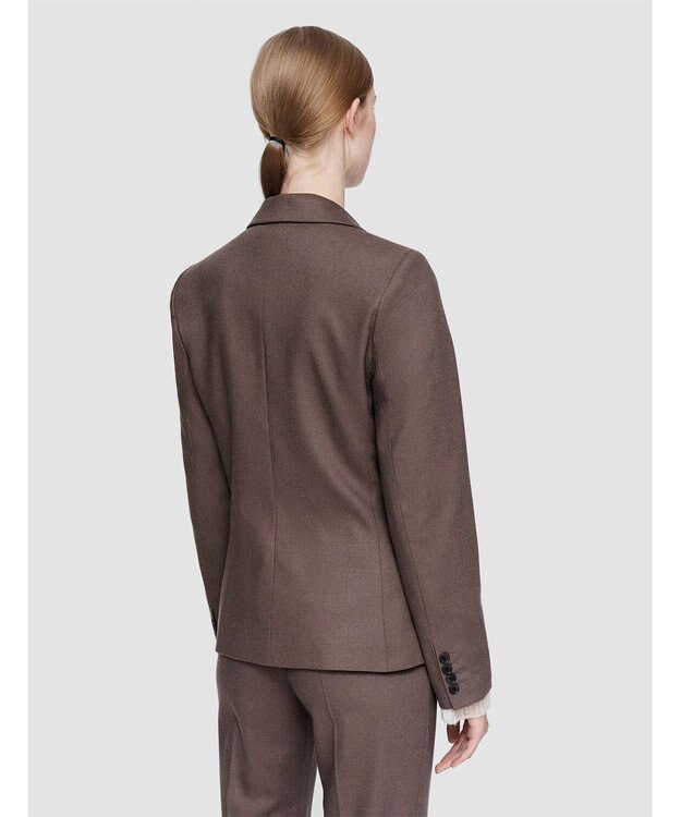 JOSEPH ライトフランネル　シングルブレストジャケット Carob