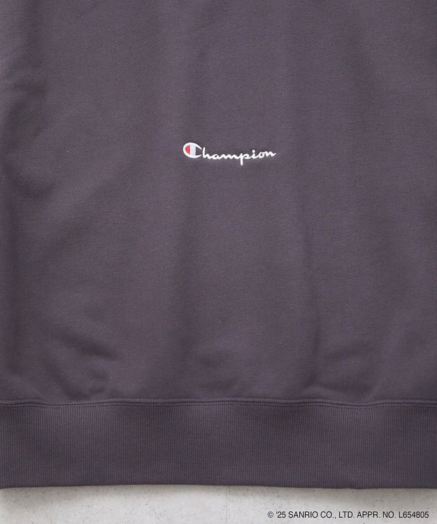 earth music&ecology チャンピオン　ハローキティ×ｅｍａｅ裏毛プルオーハ Charcoal Gray