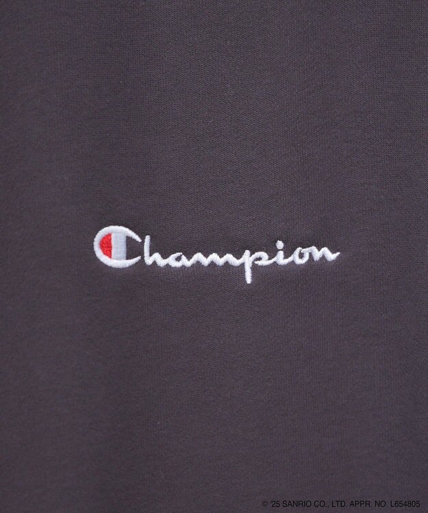 earth music&ecology チャンピオン　ハローキティ×ｅｍａｅ裏毛プルオーハ Charcoal Gray