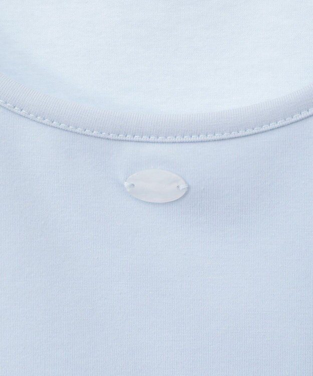 earth music&ecology ロゴプレート付きパフスリーブプルオーバー Sax