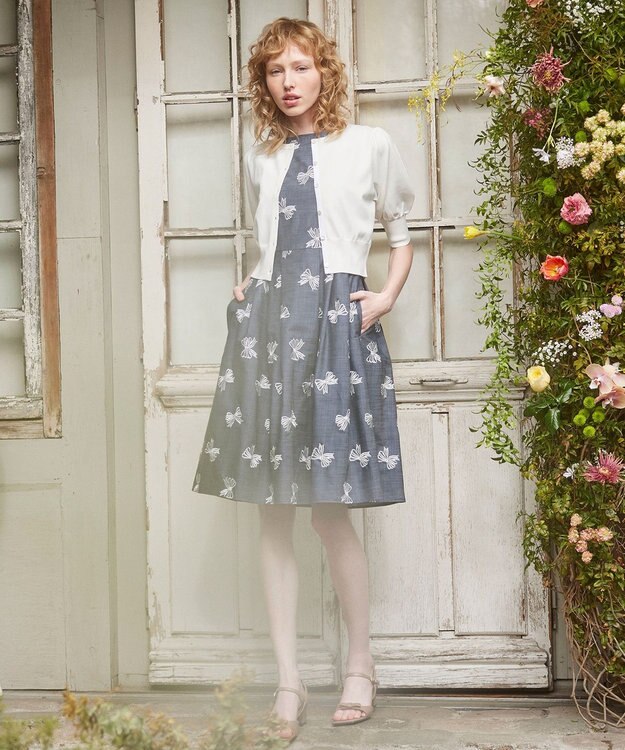 TOCCA 再入荷！【消臭・洗える】RIBBON PARASOL ドレス オフ系7