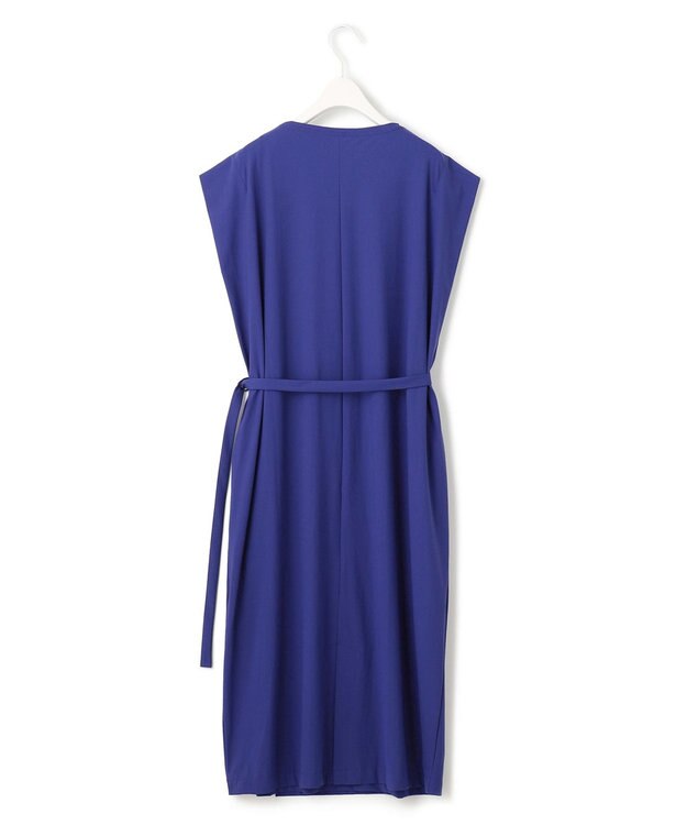 ICB 【接触冷感・UVカット・速乾・洗える】マットスキューバ ストレートワンピース ロイヤルブルー系