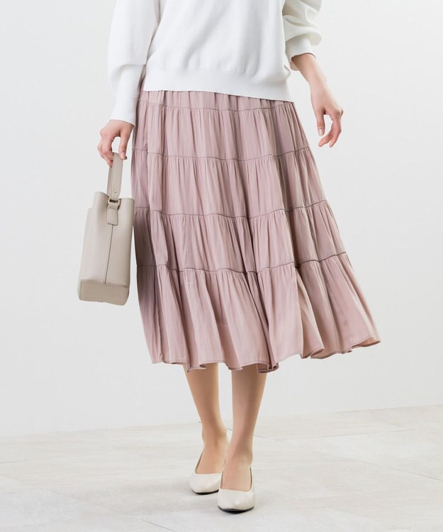 ONWARD Reuse Park 【組曲】スカート春夏 ベージュ