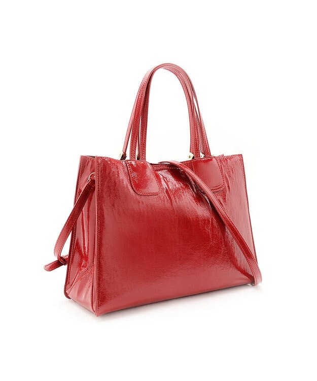 MioFIRANO ホースシューエナメルハンドバッグ 2WAY　FIRANO フィラノ RED