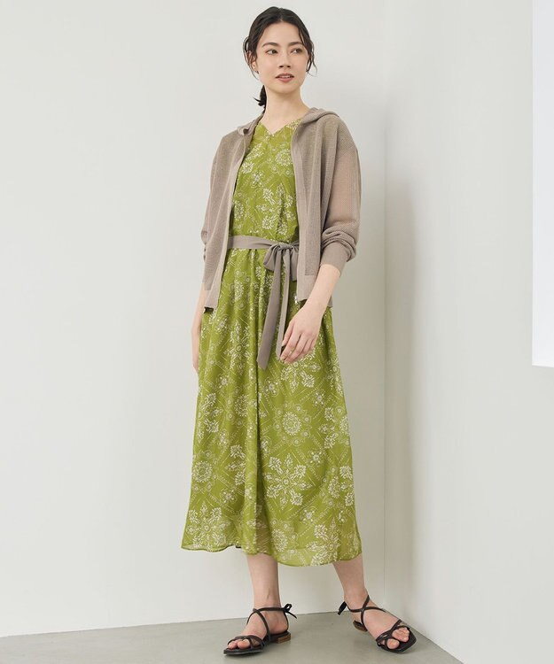 自由区 S ライトメッシュジップ パーカー ベージュ