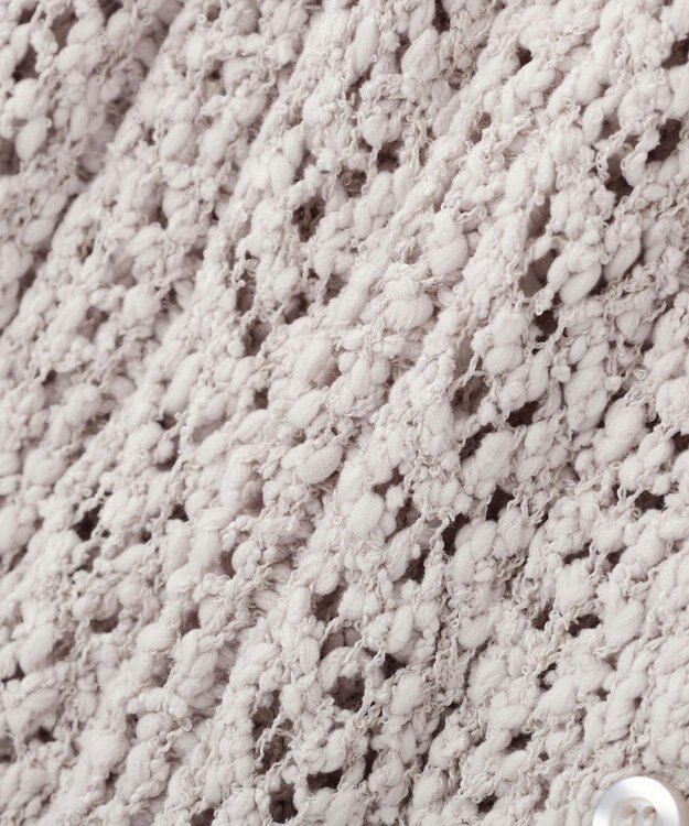 earth music&ecology 【予約】透かし編みニットキャミビスチェ ライトグレー