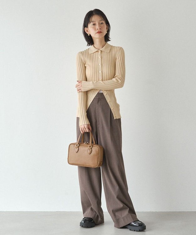 russet 【2025AW新作】シュリンクレザー2WAYミニボストンバッグ(CE-1581) Brown