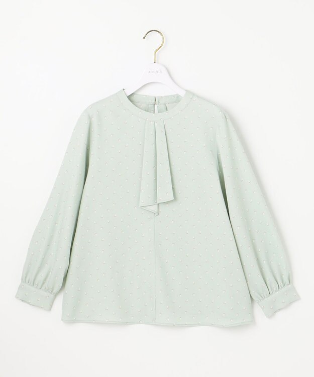 ANY SIS 【洗える】ボウタイ ブラウス ミント