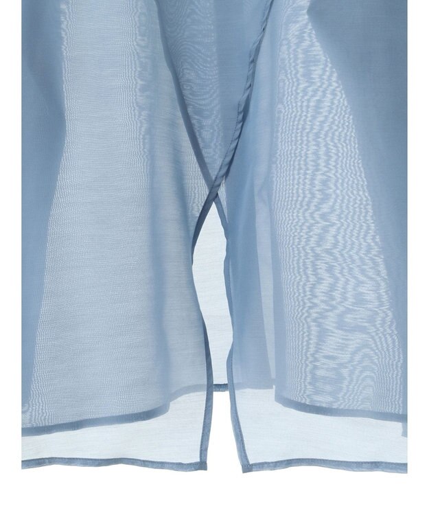 earth music&ecology バックスリットシアーシャツ Blue