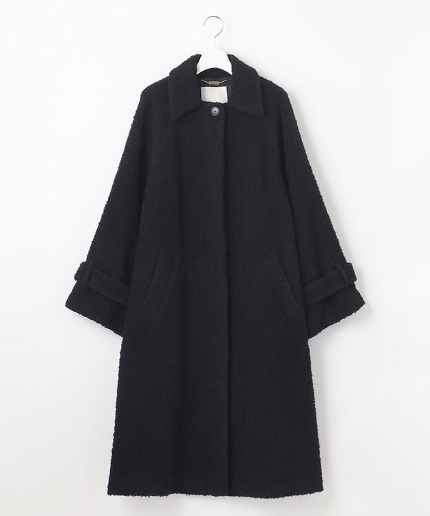 自由区 S FLUFFYステンカラー コート ブラック系