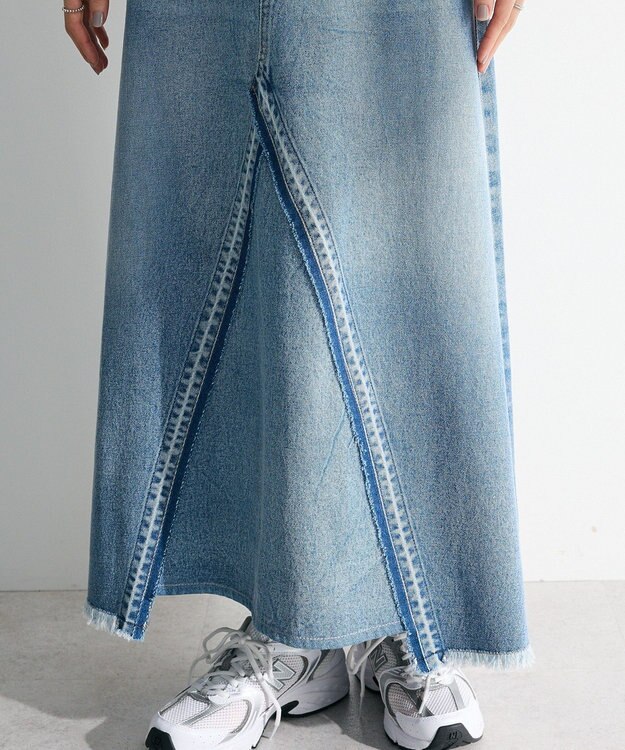 Green Parks ・ＳＵＧＡＲ　ＳＰＯＯＮ　リメイク風デニムスカート Indigo