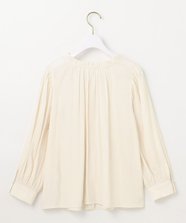 ANY SIS S 【低身長企画】フェミニンギャザー ブラウス アイボリー