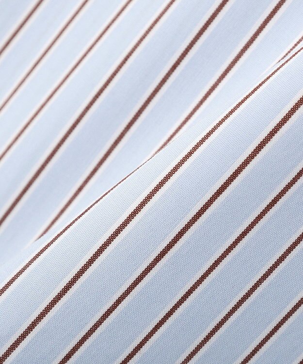 earth music&ecology スタンダードシャツ Stripe Blue