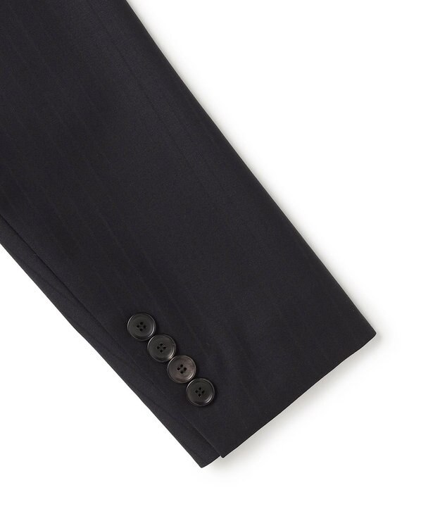 23区 【セットアップ対応】ファインネスウール 一つ釦 ジャケット ネイビーストライプ