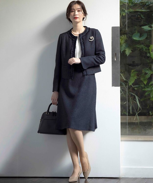 組曲 ドビーシフォン ニュアンスタック ブラウス アイボリー系