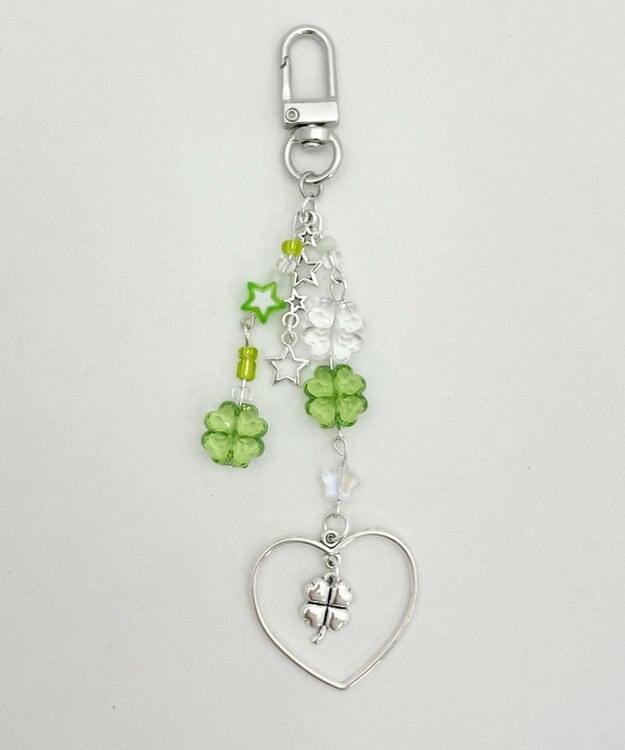 WEGO クローバービーズキーホルダー 柄1