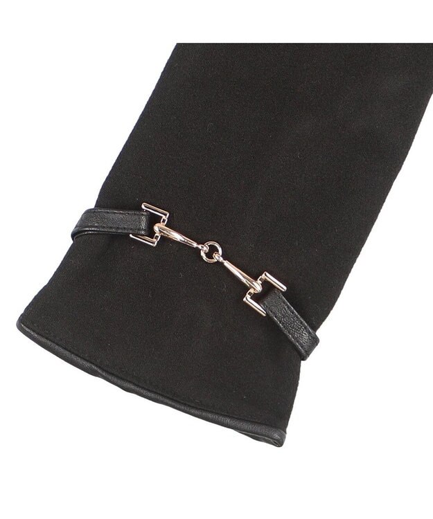 UNBILLION カシュネ cache nez / ビット金具付きジャージー手袋 ブラック