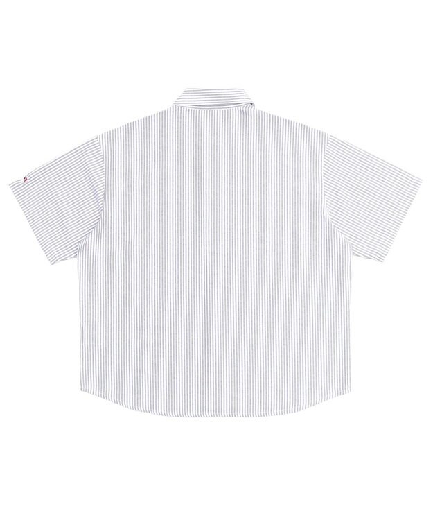 WEGO 【ユニセックス着用ITEM】別注MLBストライプグラフィックシャツ（SS） ホワイトストライプ