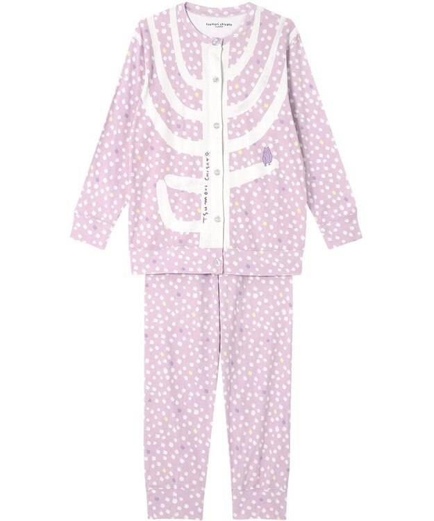 tsumori chisato SLEEP ツモリチサト パジャマ 長袖 長ズボン ルームウェア 綿100%(本体) 肌側起毛 スムース素材 上下セット 前開き tsumori chisato SLEEP UDW443 /ワコール ピンク