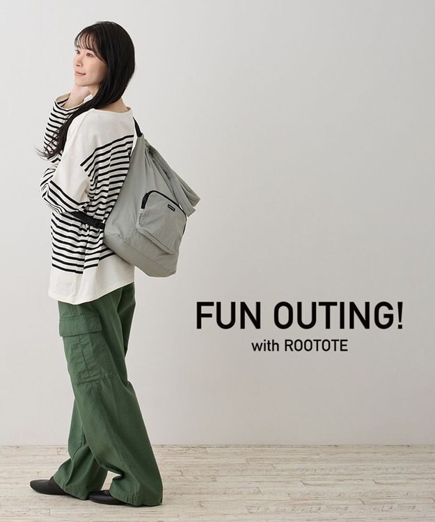 ROOTOTE 1315【撥水-コンパクト】SN.セオルーデルタ.パッカブル-B 02：グレー