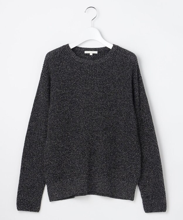 自由区 L 【カタログ掲載】カラーメランジ ニット ブラック