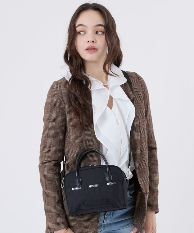 LeSportsac SQUARE TH CROSSBODY/アップタウンブラック/ブラック アップタウンブラック/ブラック