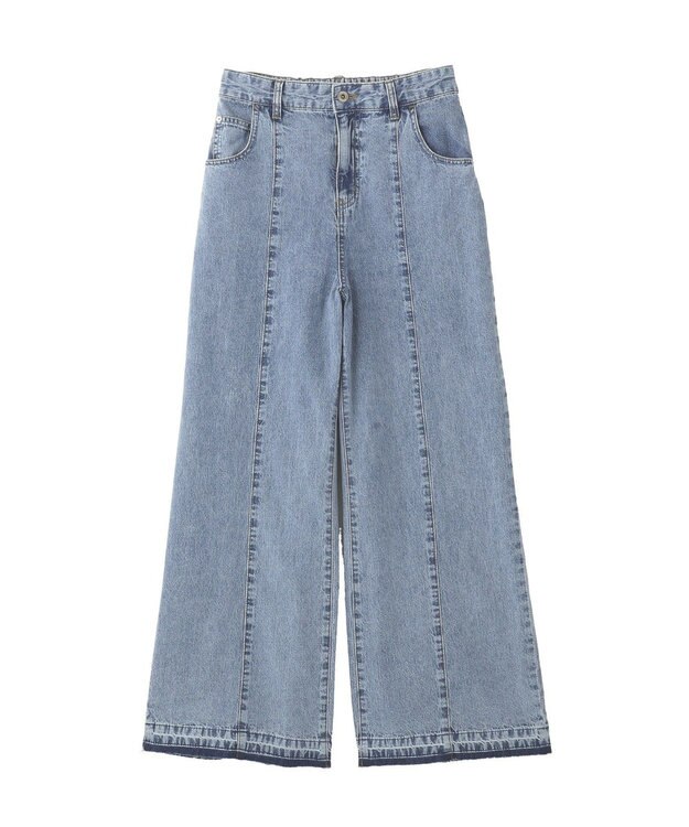 YECCA VECCA 綿麻バギーデニムパンツ Light Indigo