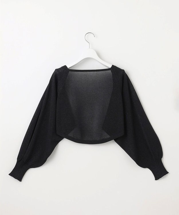 Feroux ラメニット ボレロ ブラック系