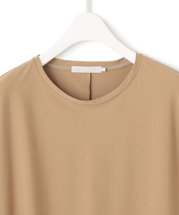 ICB 【WEB限定・接触冷感・UVカット・速乾】マットスキューバ 半袖プルオーバー チノベージュ系