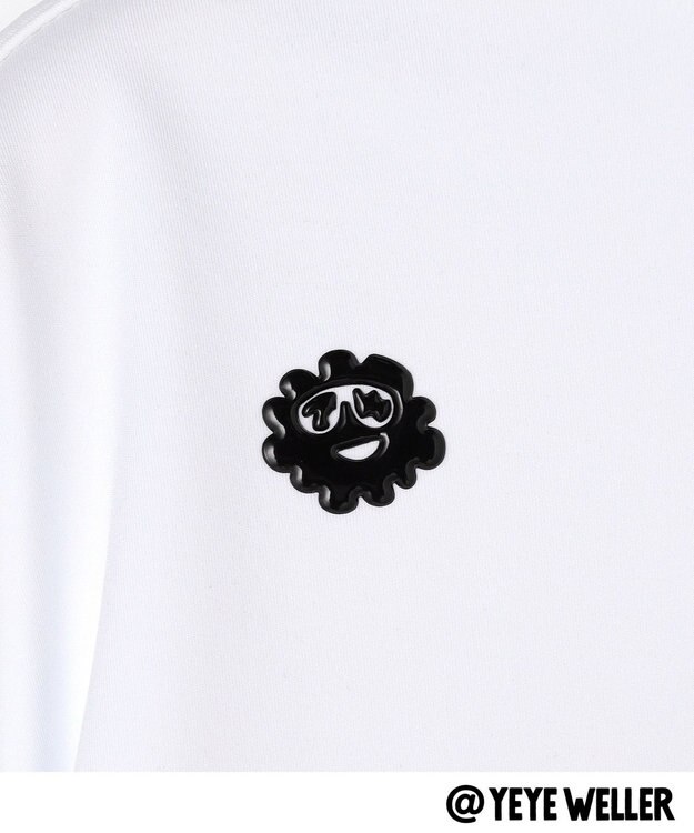 PW CIRCULUS 【UNISEX】【コラボアイテム】Yeyeコラボ ロングスリーブモックネックT ゴルフ ホワイト系