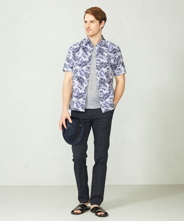 JOSEPH ABBOUD 【ECO撥水】オーガニックハイパワーストレッチパンツ ネイビー系