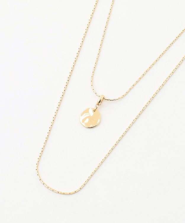 23区 クリッカーコインＷチェーンネックレス ゴールド系