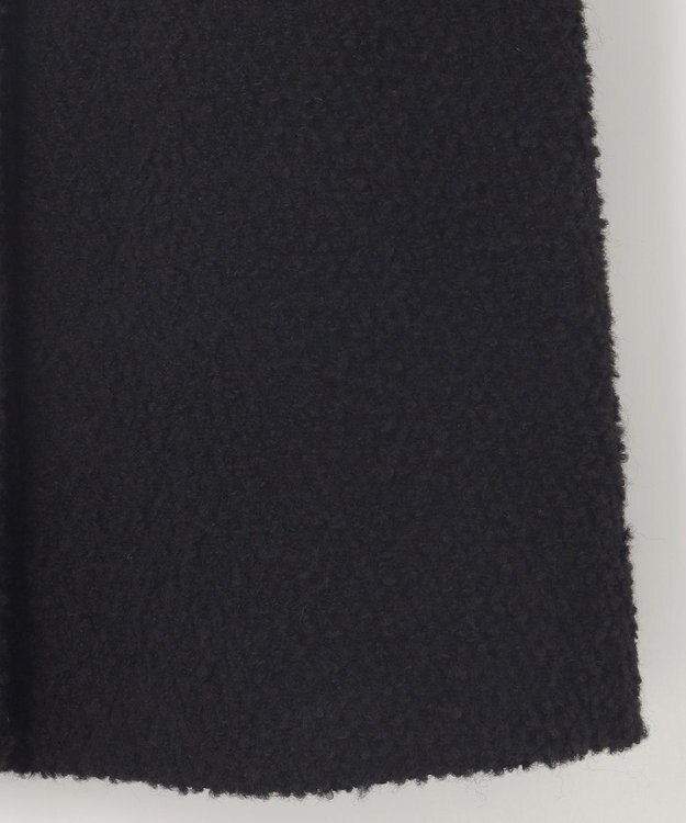 自由区 S FLUFFYステンカラー コート ブラック系