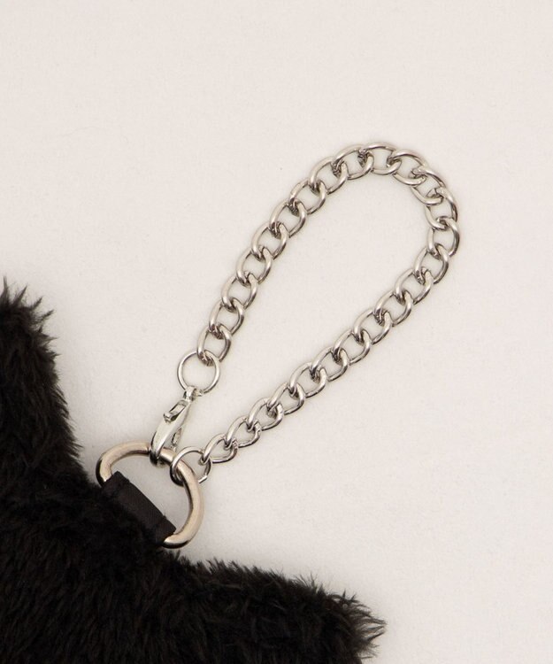 WEGO 【痛バ＆推し活グッズ】なりきりネコカードホルダーキーホルダー ブラック