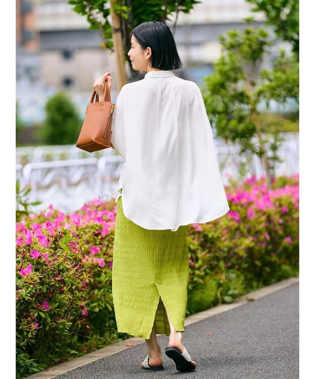 AMERICAN HOLIC サラックールフレンチスリーブシャツ Off White